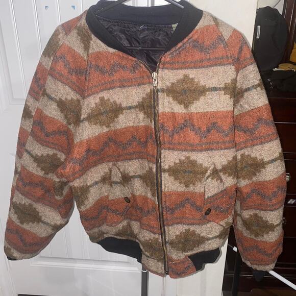 Vintage reversible indians zip up - Picture 3 of 4